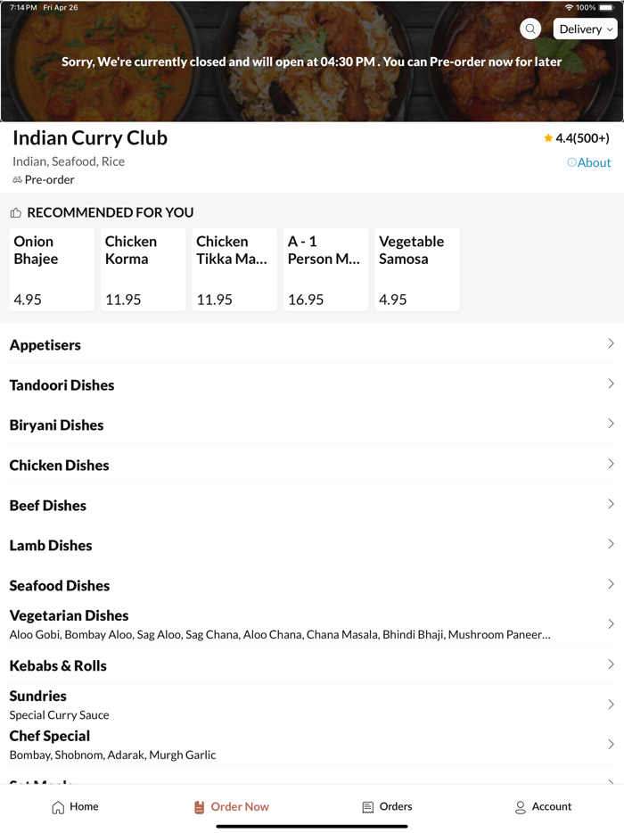 Indian Curry Club