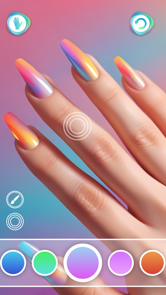 #4. Nail paint design Workshop (iOS) Podle: Maria Melero Gonzalez Barandiaran