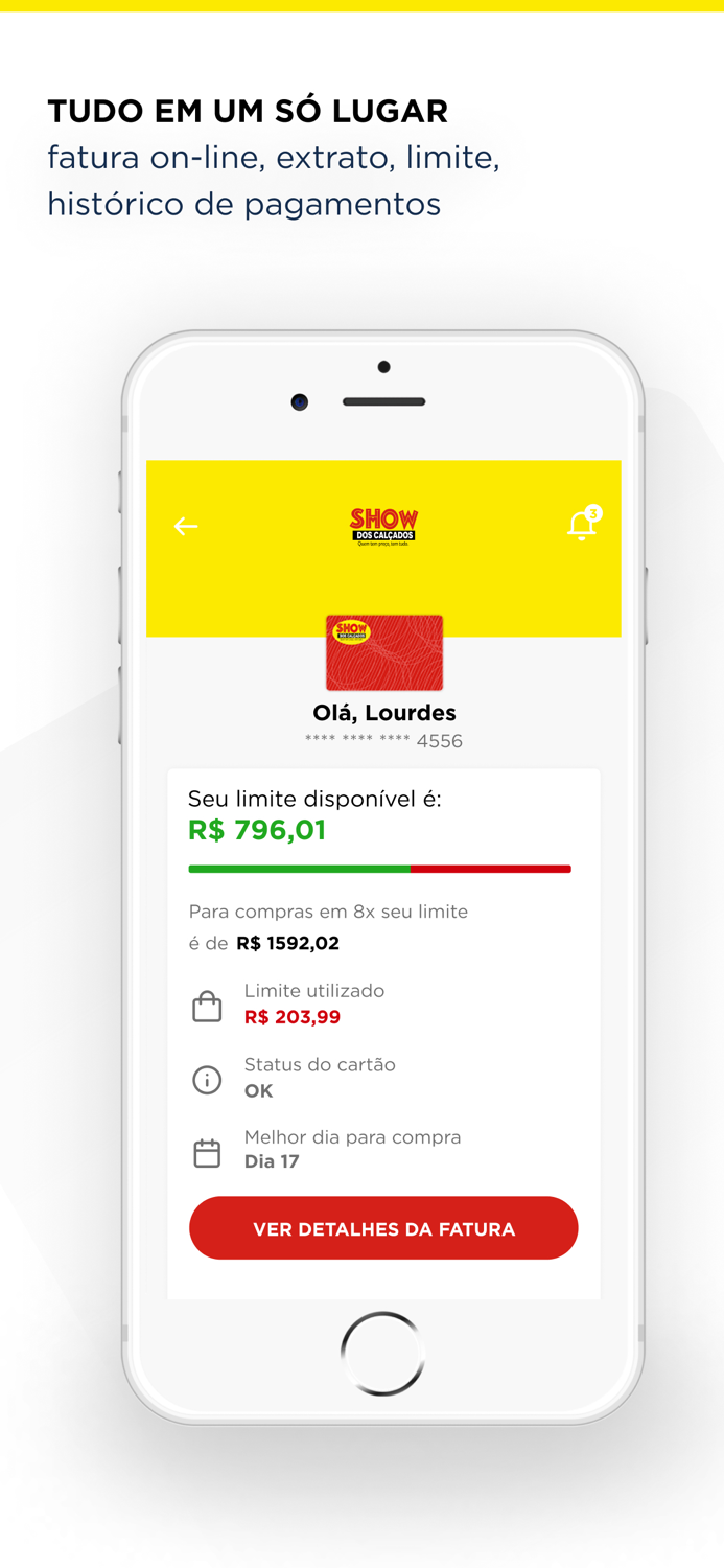 Cartão Show dos Calçados