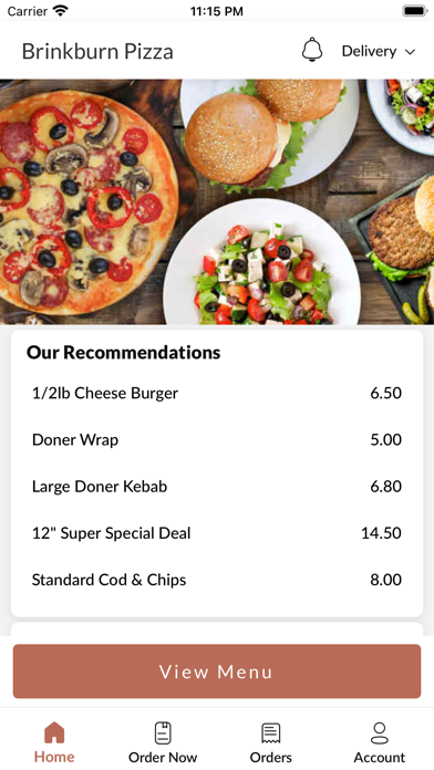 Brinkburn Pizza Screenshot