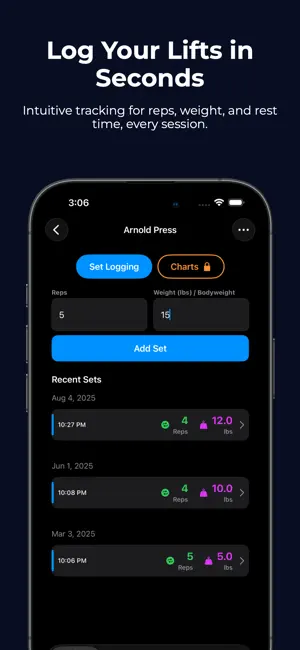 Hercules: Strength Log Tracker screenshot 3