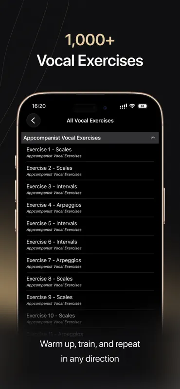 Appcompanist: Vocal Training screenshot 7 of 10