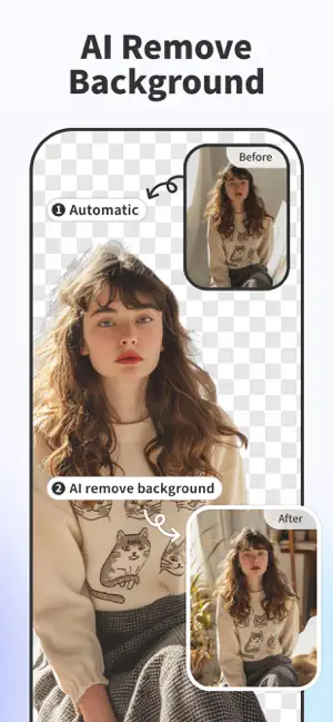 AI Background - Pokecut Studio iPhone screenshot 1