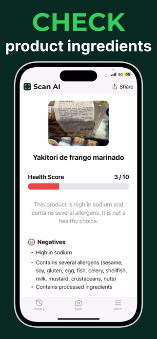 Ingredient Checker ScanAI Screenshot 2 of 9