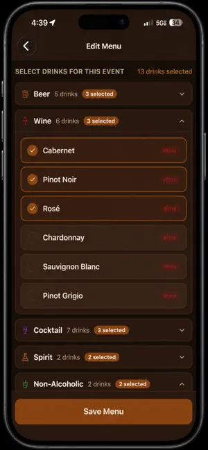 PartyTender - Open Bar System screenshot 3