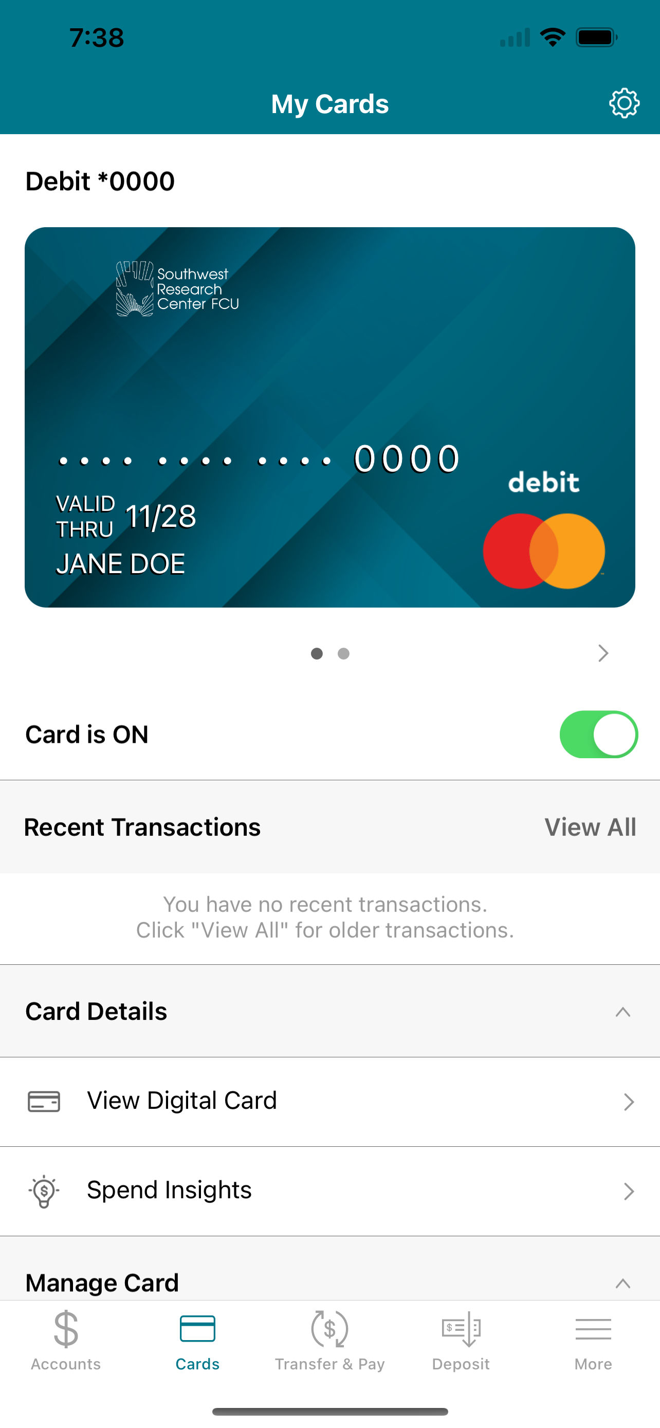 Southwest Research Center FCU screenshot 6