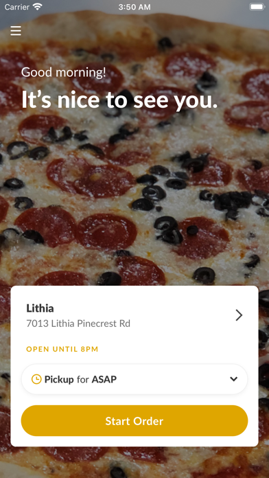 Fishhawk Pizza iPhone screenshot 2 - Food & Drink app