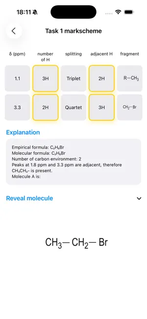 A Level NMR screenshot 4