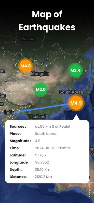 EarthQuake Alerts - SenseEarth screenshot 4 of 6