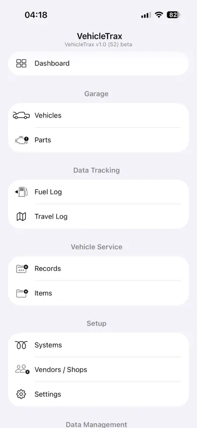 VehicleTrax screenshot 1