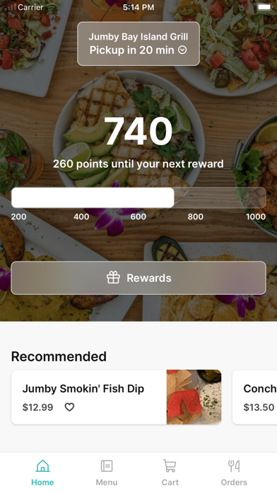 Jumby Bay Island Grill app screenshot