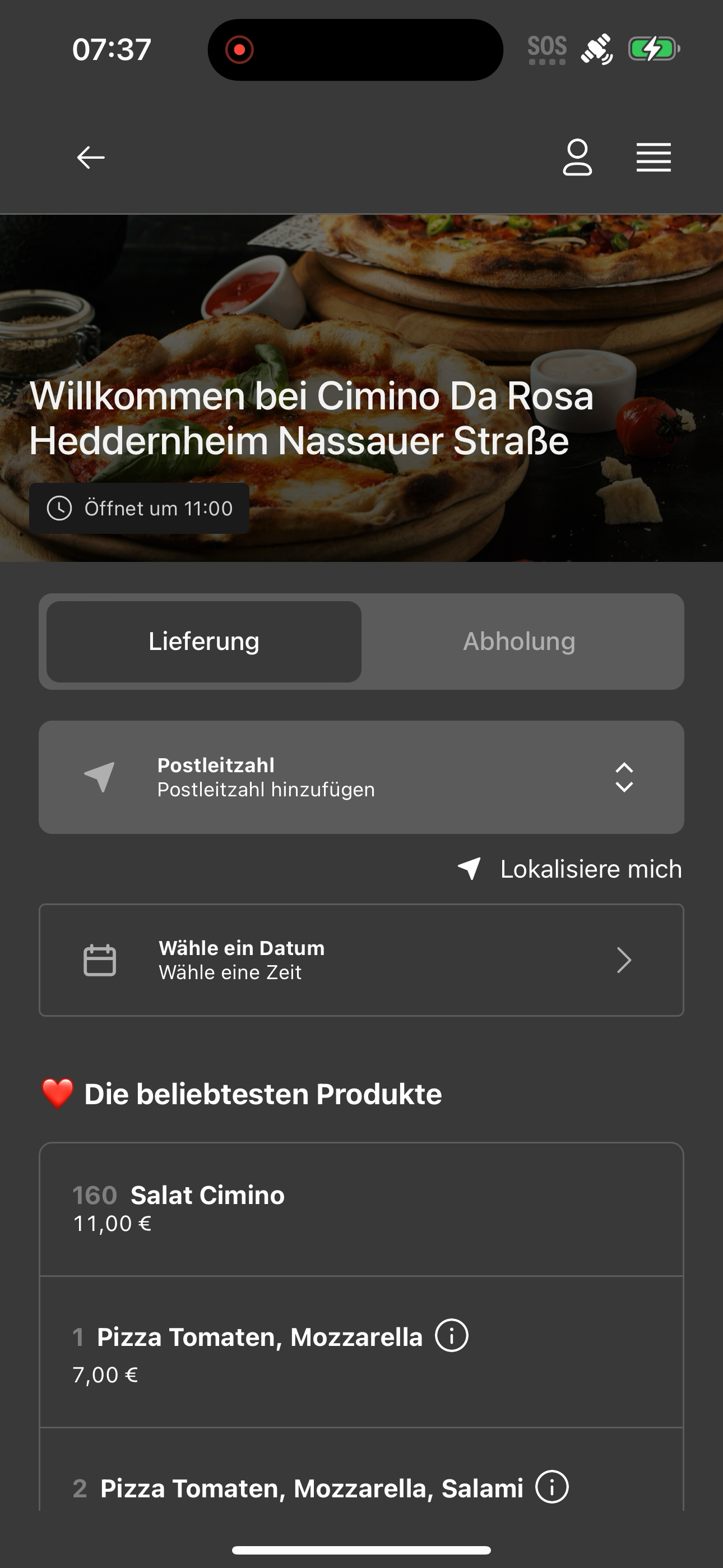 Pizzeria Cimino Bestellapp screenshot 6