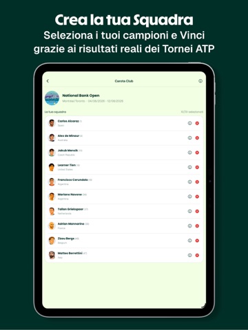 Fantatennis - Fantasy Game iPad screenshot