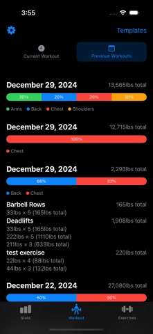 WorkoutLogix screenshot