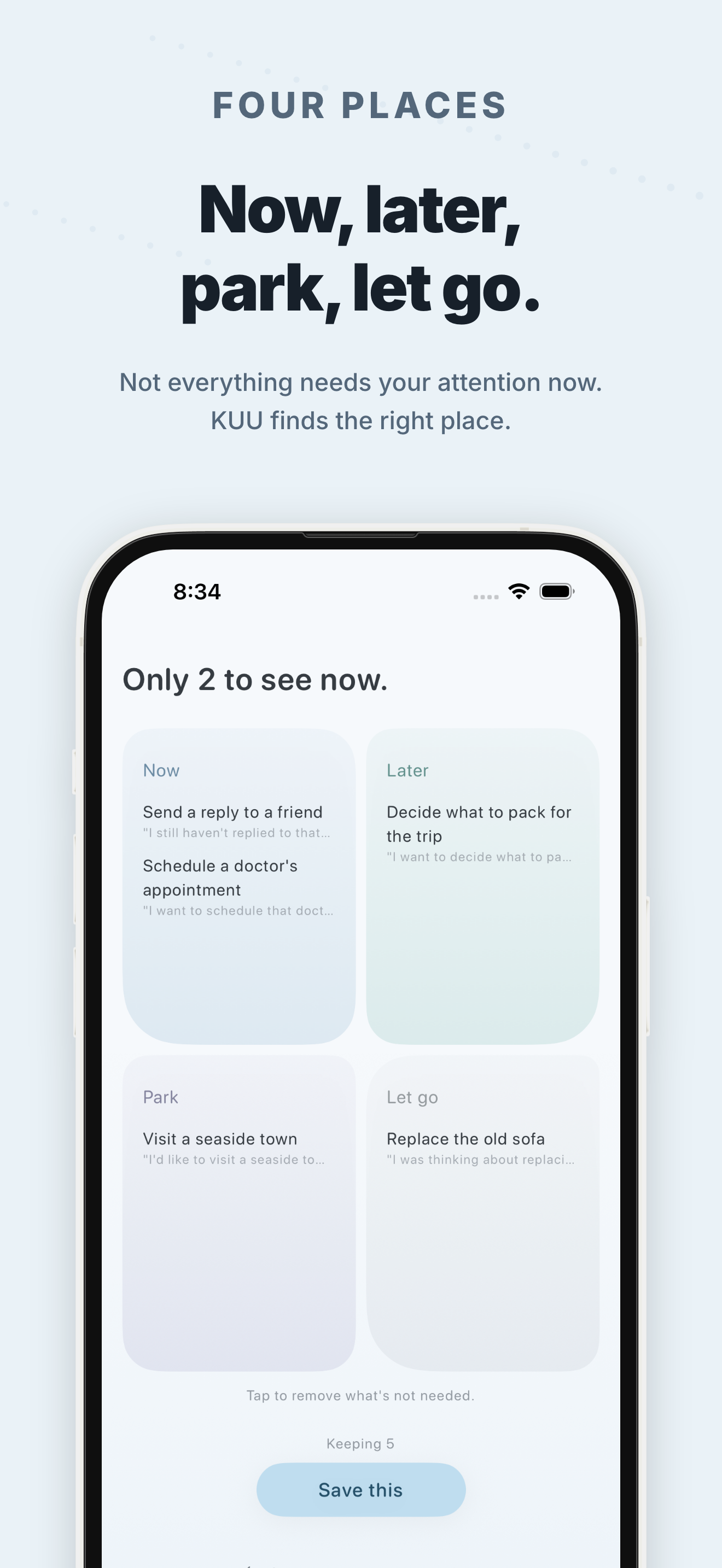 KUU: Brain Dump for Busy Minds screenshot 4