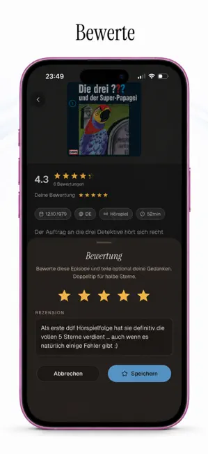 Tonspur - Hörspiele bewerten iPhone screenshot 2