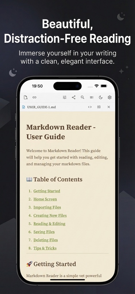 MarkFlow:Read Markdown files - Utilities App | MWM