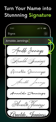 Signature maker - Digital sign iPhone screenshot