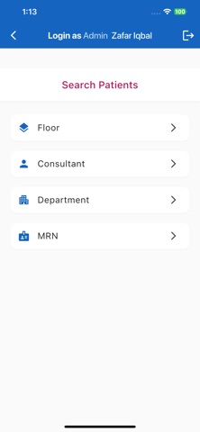 DHMC EMR iPhone screenshot