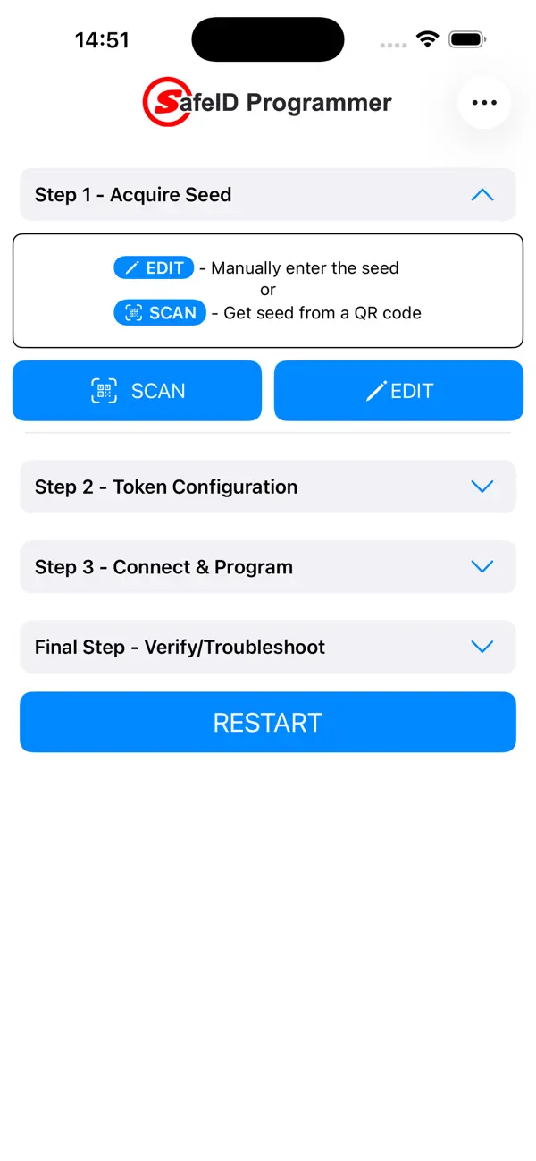 Screenshot #1 pour SafeID Programmer