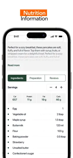 Screenshot von Foodela – Tasty Meal Recipes auf dem iPhone 3