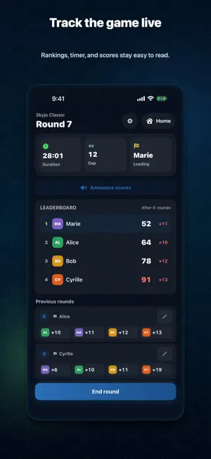 Skyjo Score Keeper & Stats screenshot 2