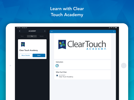 Clear Touch Experience iPad screenshot 2 - Social Networking app