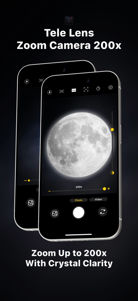 Tele Lens Zoom Camera 200x - Photo & Video App | MWM