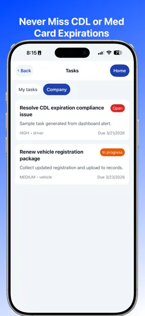 DOT & FMCSA Compliance screenshot 2