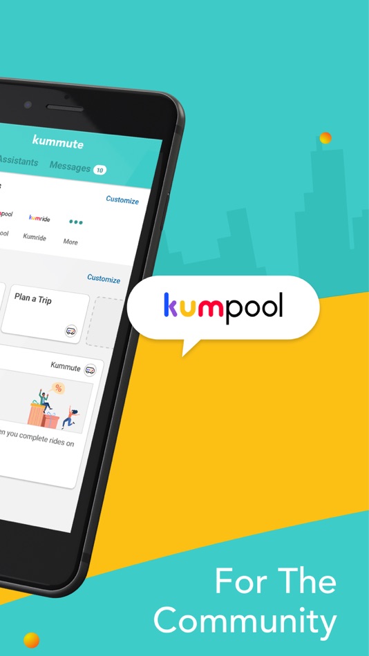 #2. Kummute - Ride-pooling app (iOS) بواسطة: Hugo Mobility Pte Ltd