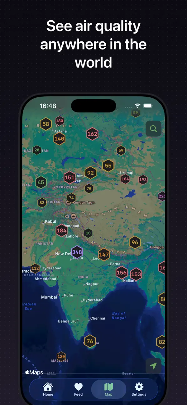 Screenshot #1 pour AQI Sense
