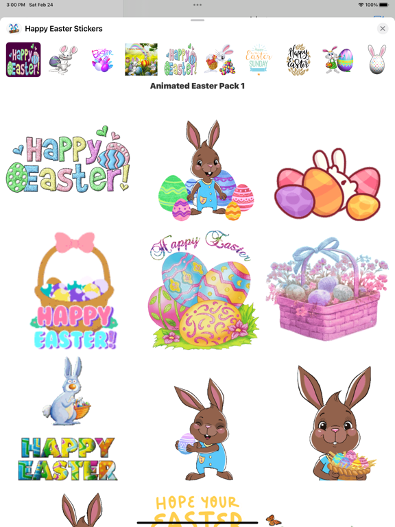 Screenshot #4 pour Animated Easter Stickers