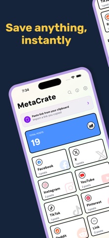 MetaCrate – Social Bookmarks Screenshot 1 of 5