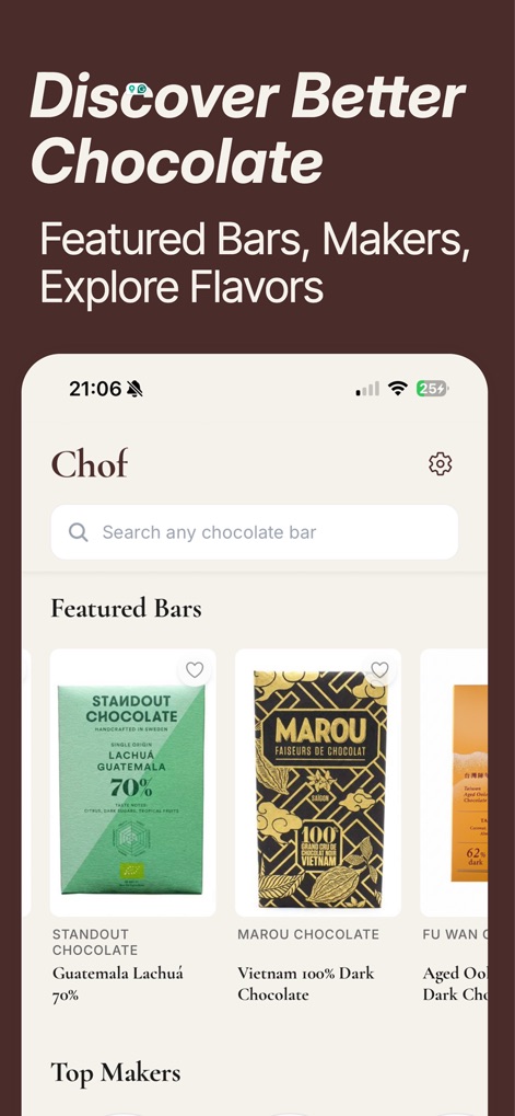Chof: Scan Chocolate Bars - Food & Drink App | MWM