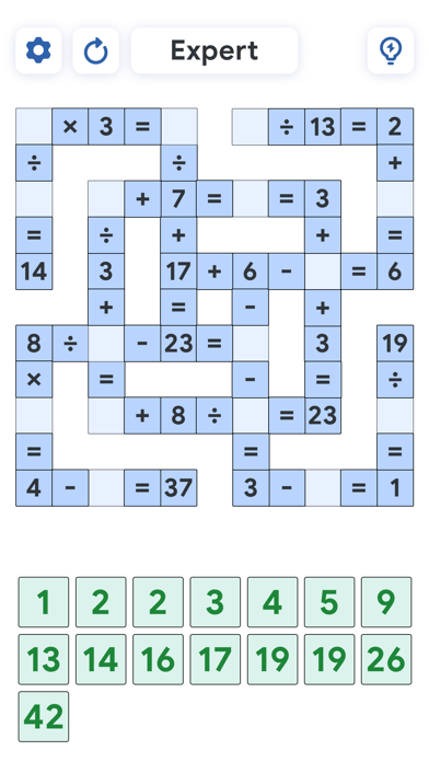 Crossmath Games - Math Puzzle Screenshot