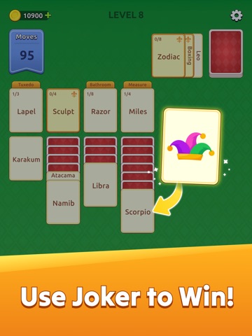 Royal Solitaire Associations iPad screenshot