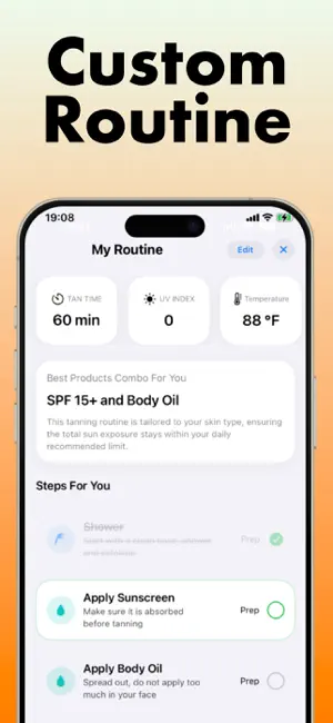 SPF AI: Sunglow & Tanning iPhone screenshot 4