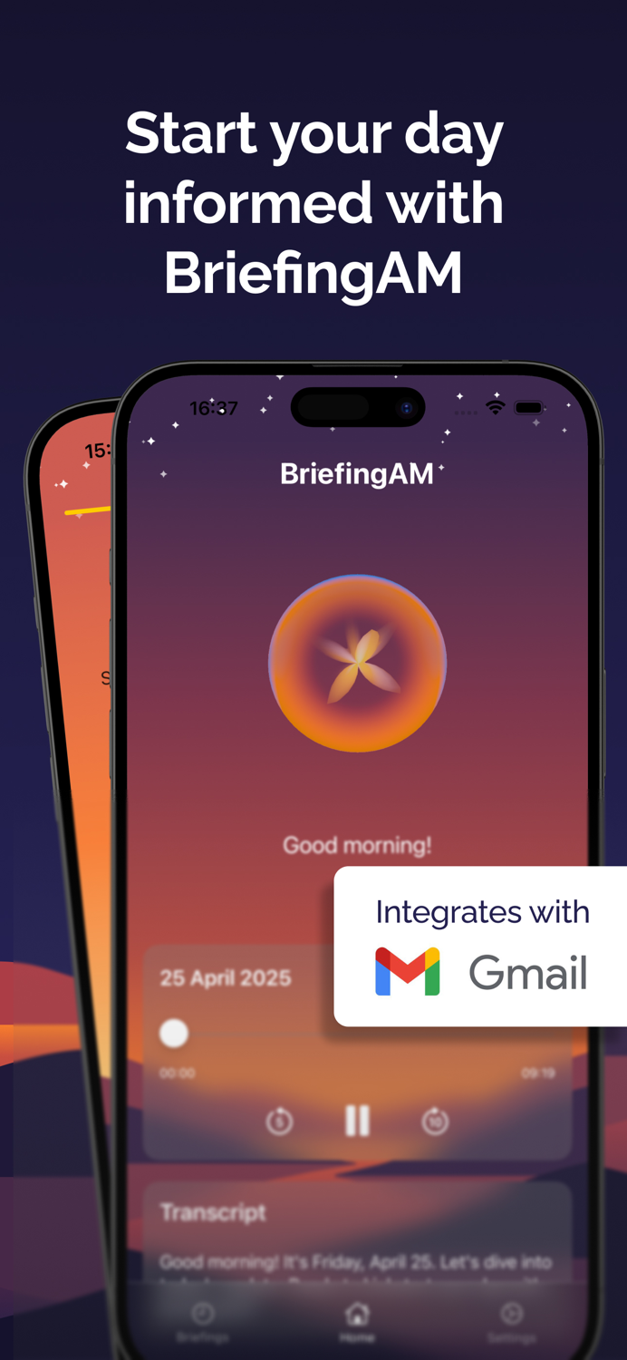 BriefingAM – AI Audio Briefing
