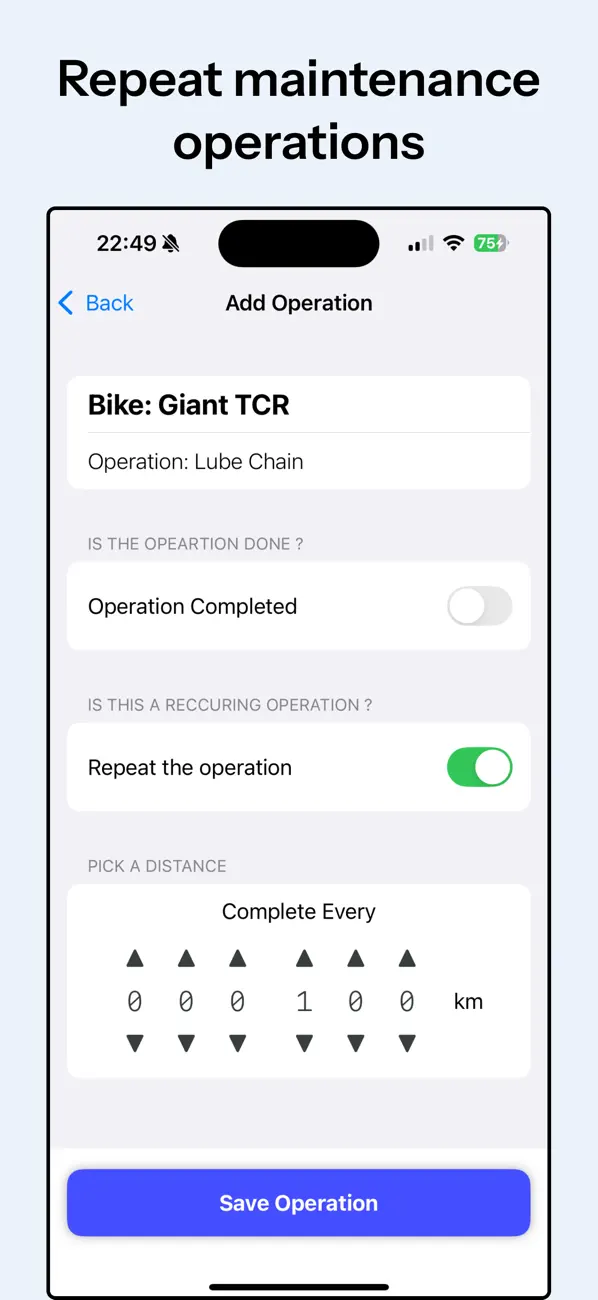 Screenshot #3 pour Bike Maintain