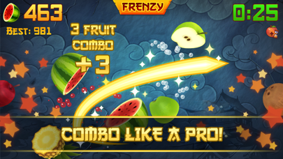 Screenshot from Fruit Ninja®