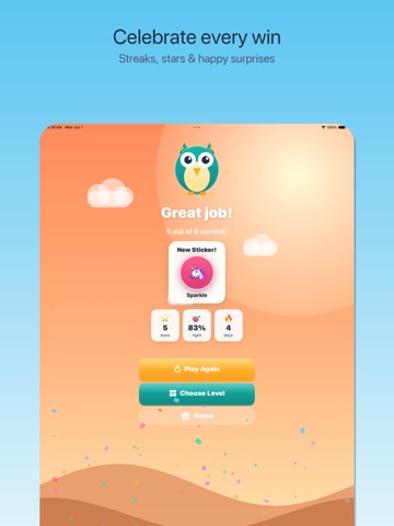 Kiddo Sight Words iPad screenshot
