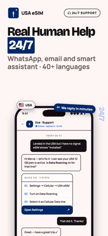 USA eSIM: Data, Calls & Number Screenshot 8 of 8