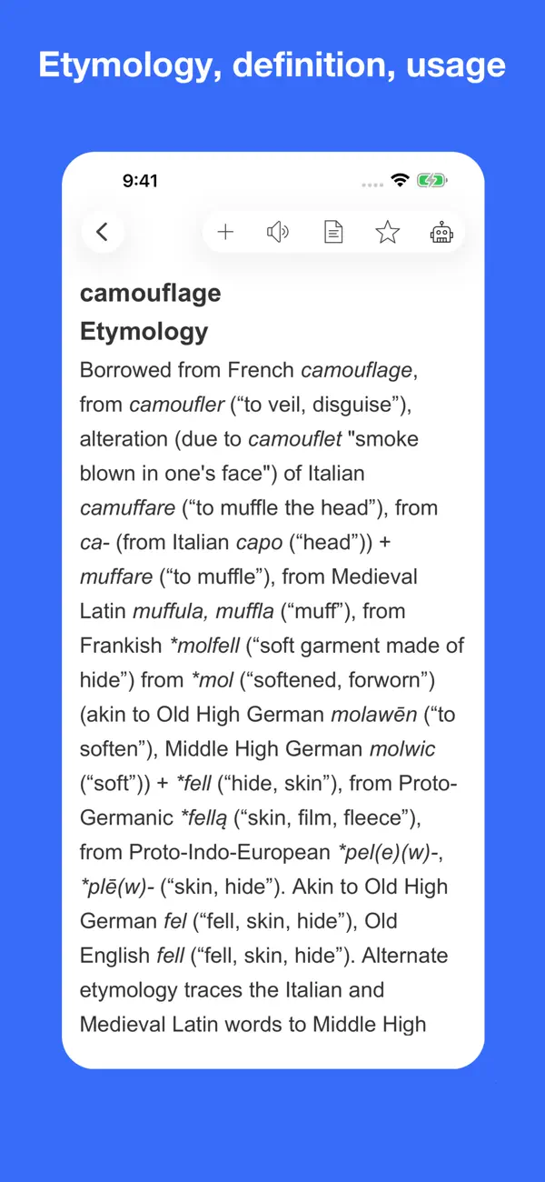 Screenshot #2 pour English etymology and origins