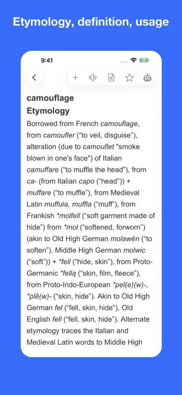 English etymology and origins screenshot 2 of 8