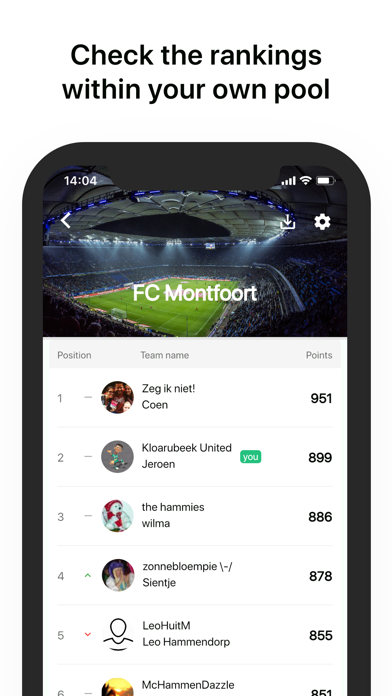 Voetbalpoules Screenshot