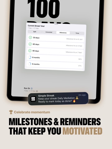 Simple Streak: Habit Tracker iPad screenshot