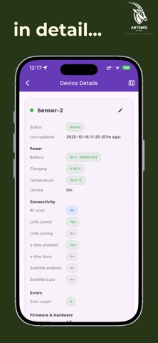 Artemis Alert screenshot