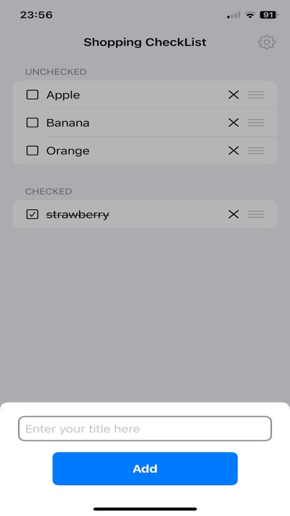 Simple Shopping CheckList