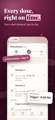 COVE: IVF Tracker & Injections Screenshot 3 of 10