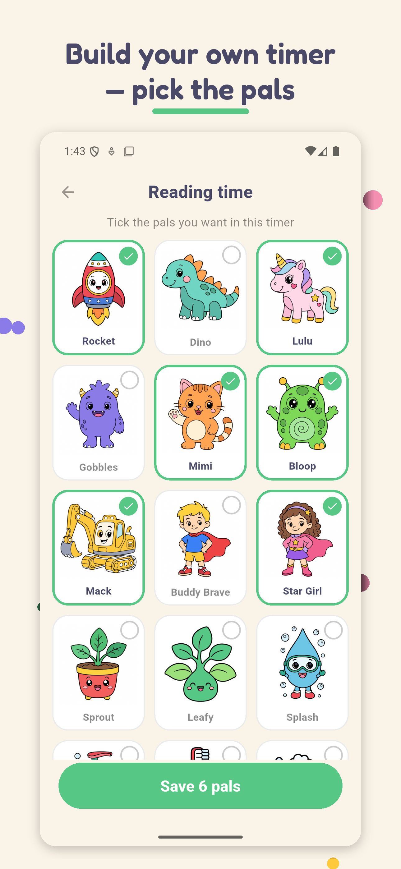 Dinner Pals: Kids Visual Timer screenshot 3
